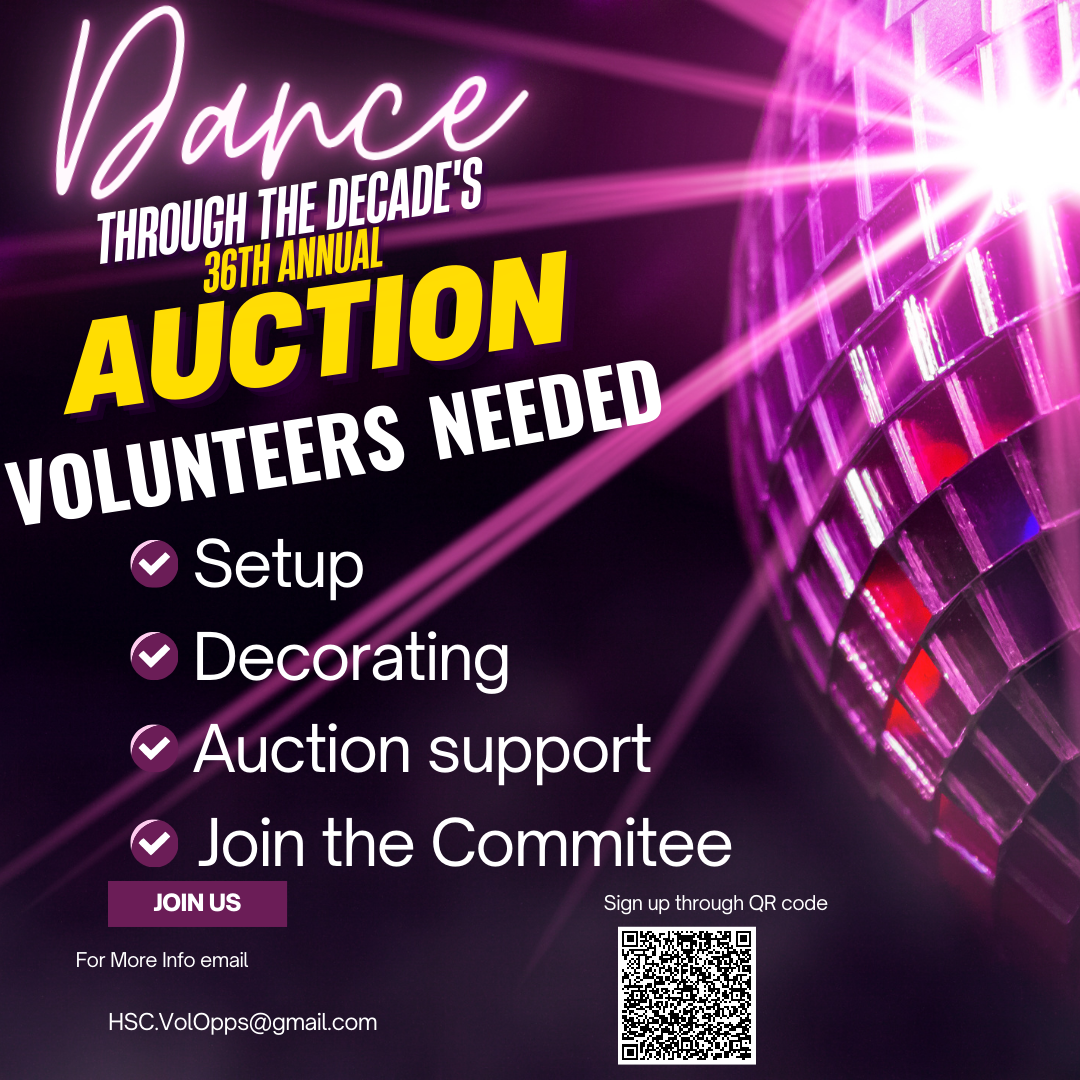 Volunteers Needed for the 36th Annual Charity Auction: Dance Through the Decades!