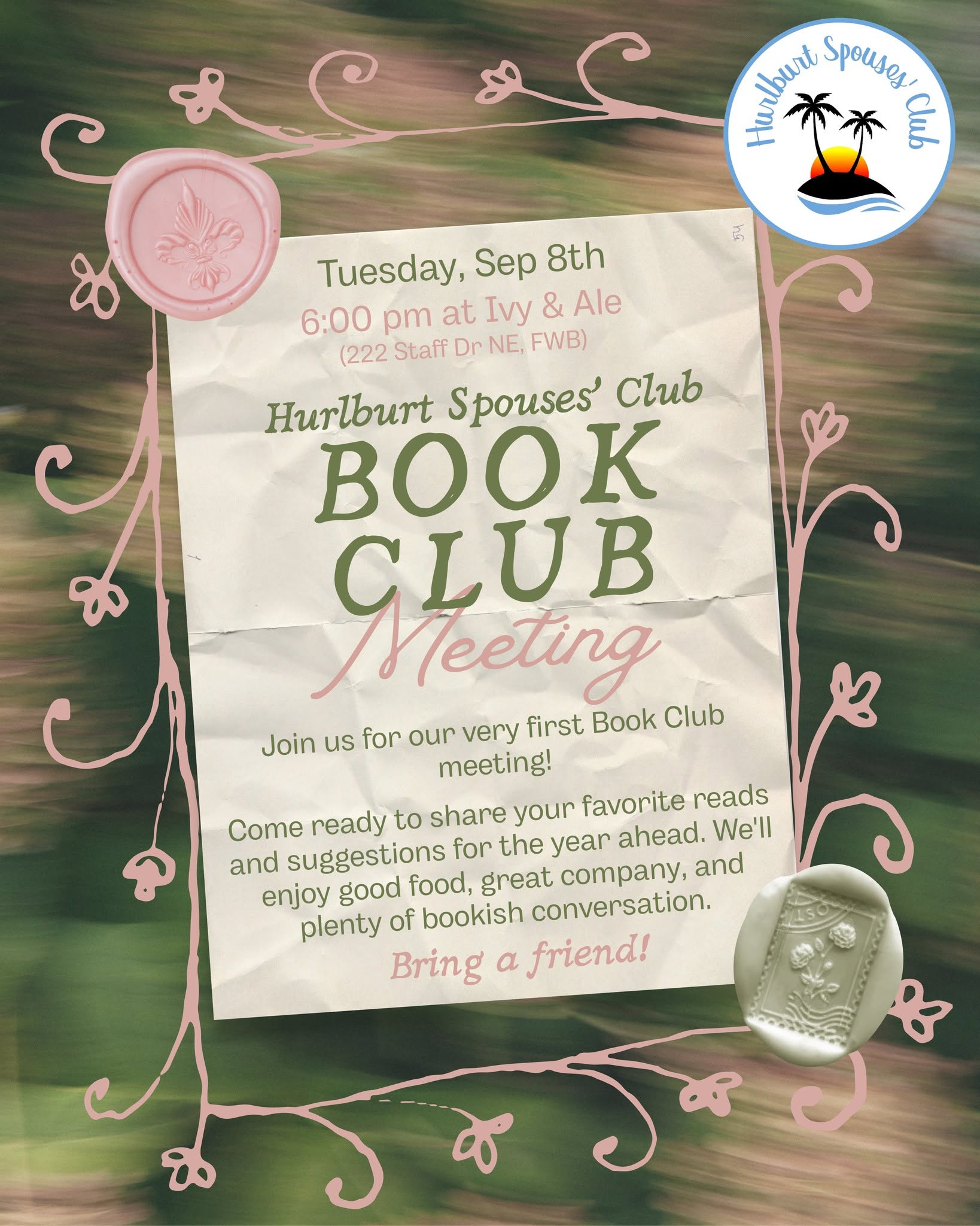 Don't Miss the First Book Club of the Year!