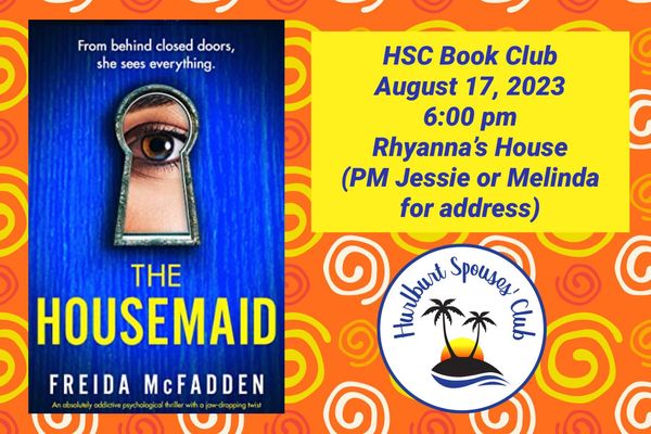 Join us for August Book Club on 8/17 at 6 PM