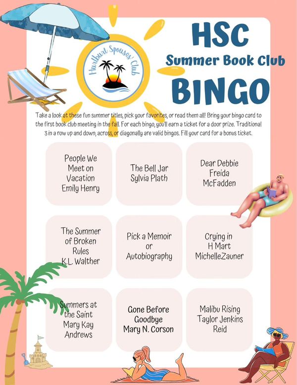 Summer Book Club Bingo